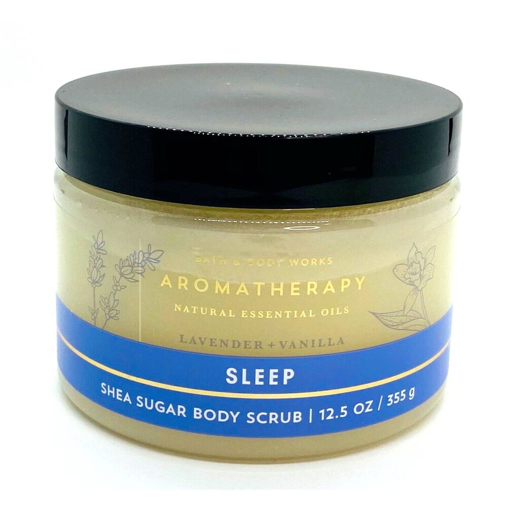 Bath & Body Works Aromatherapy Sleep Lavender Vanilla Shea Sugar Body Scrub 13oz
